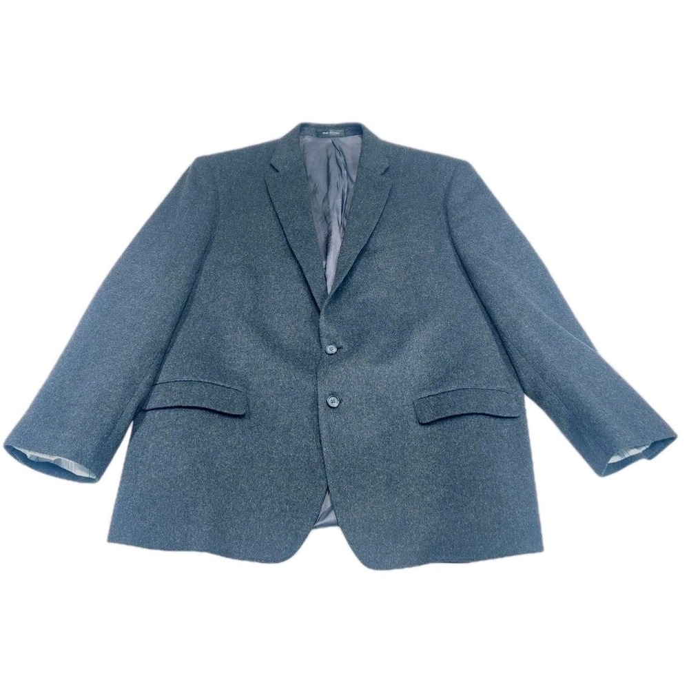 Lauren Ralph Lauren Mens 48 Gray Camel Hair Tweed Sport Coat Blazer Jacket